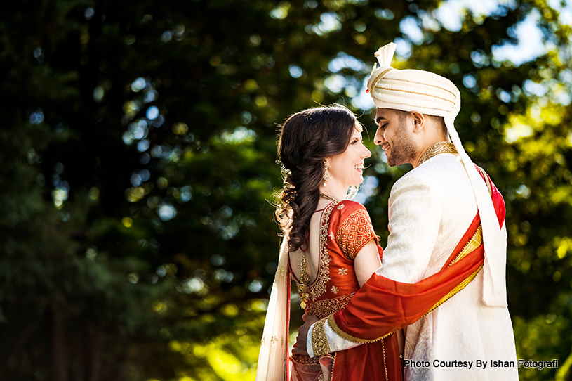 Christine and Shivam Indian wedding at Brooklake Country Club