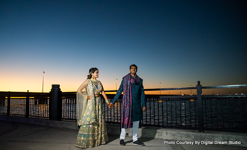 Destination wedding waterside