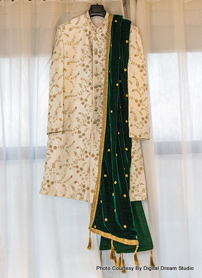 Maharana style wedding attire for indian groom