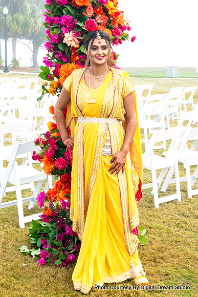 Happy Indian bride