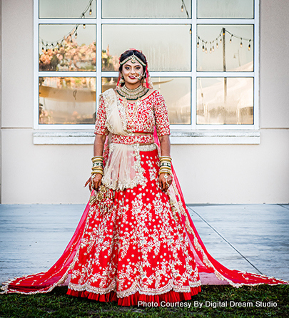 Lovely Indain wedding bridal attire