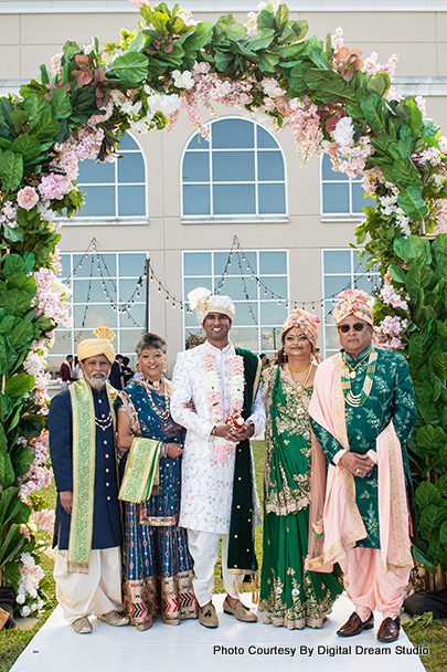 Indian groom waiting for Bride's enterance