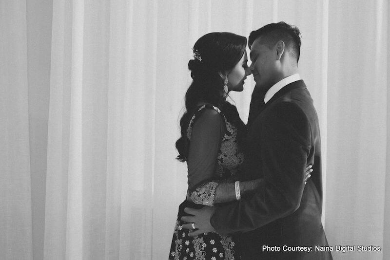 Indian Couple Having Tender Moment