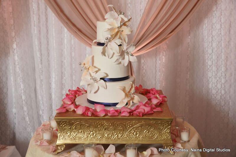 Delicious Indian Wedding cake by Chocal8Kiss Bakery