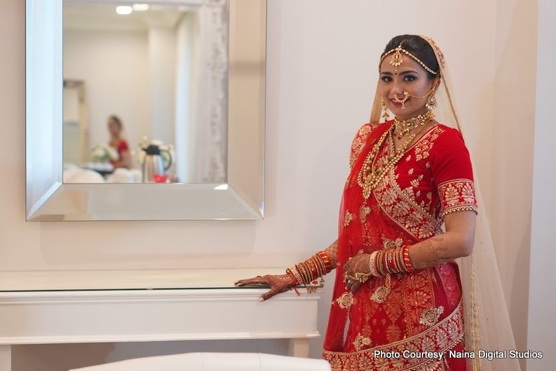 Indian Bride Possing for Photoshoot