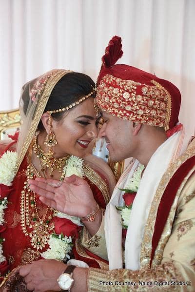 Indian Couple and guests having amazing time together