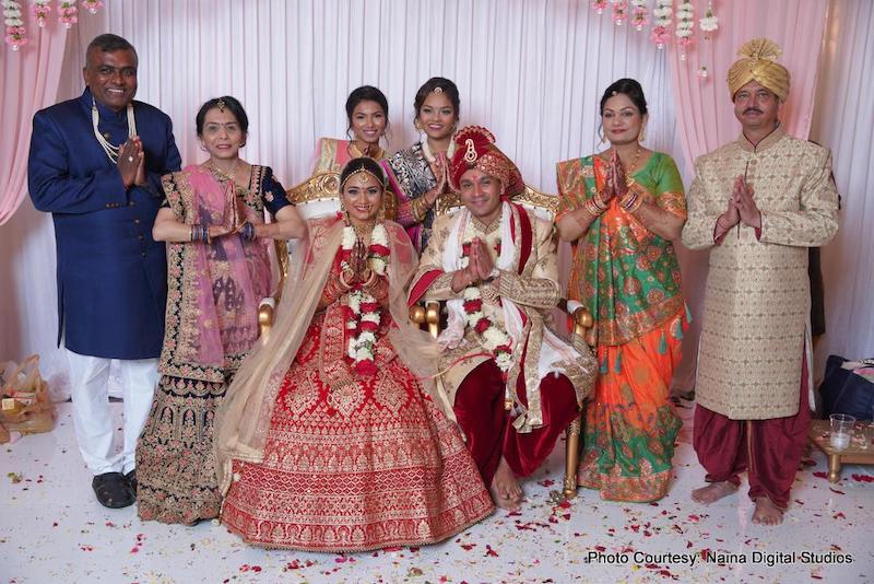 Indian Couple with their family capture