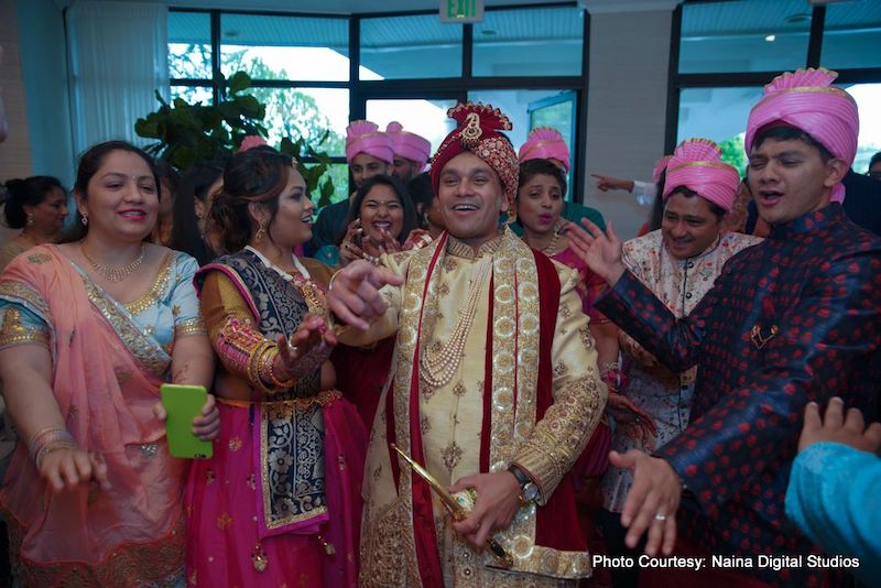 Indian Groom with guest capture