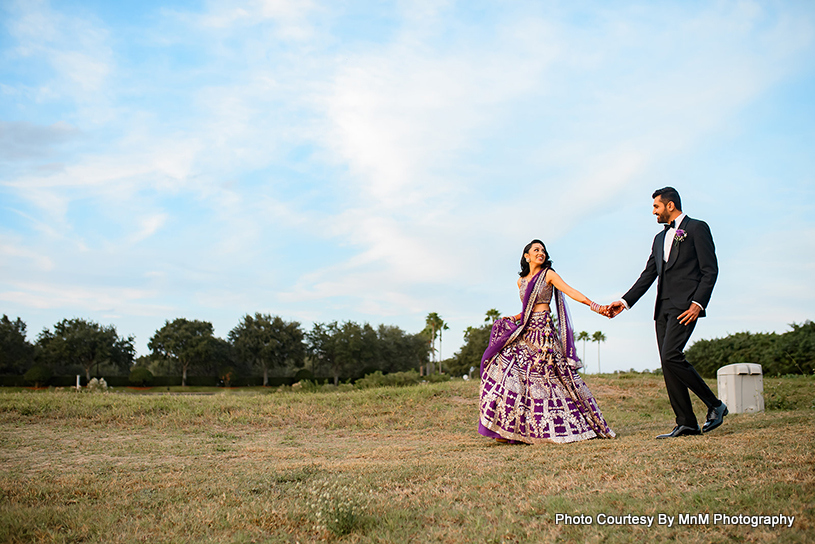 Indian couple holding hands for future life