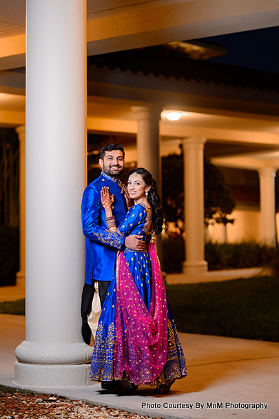 Charming Indian Couple at Sangeet