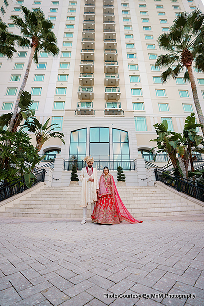 Indian Wedding Outdoor photoshoot at Omni Orlando Resort at Championsgate 