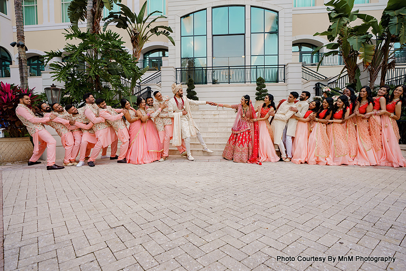 Indian Bride and Groom in Masti Mood 