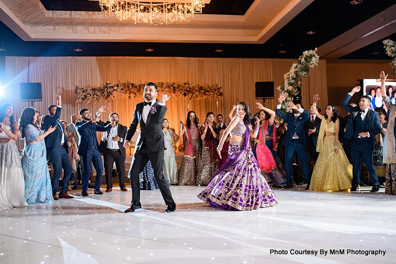 Stage Performance by Indian wedding couple