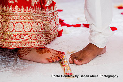 One of the Indian wedding ritual 