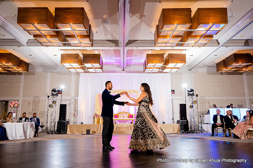 Couple dance on Bollywood song