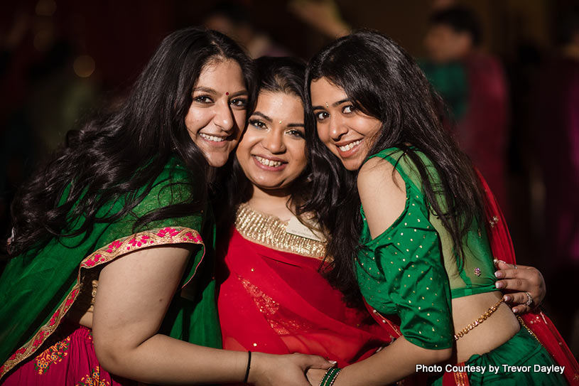 Bride with their cousins capture