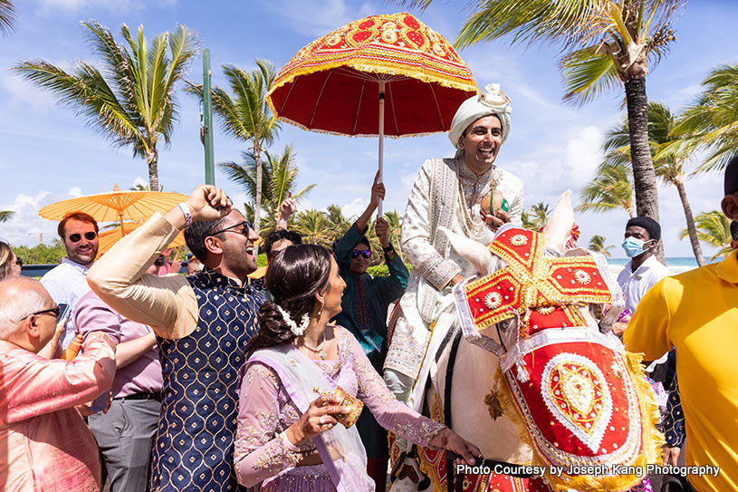 Baraat - Groom came for wedding on horse