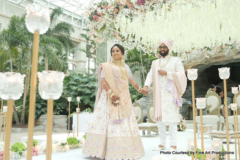 Happy wedding couple photoshoot