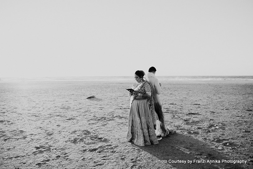 Beach wedding capture