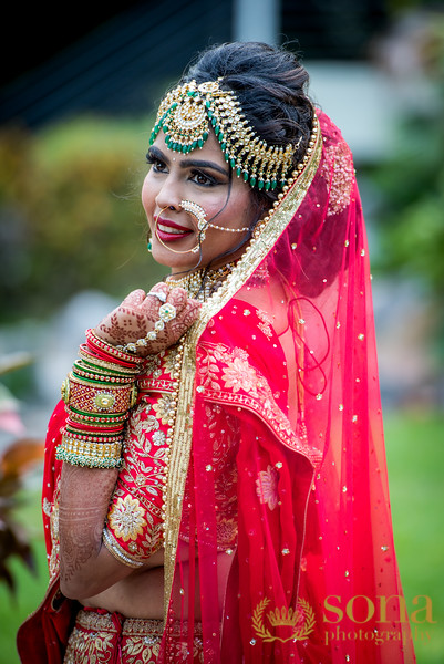 Bride Posing outdoors