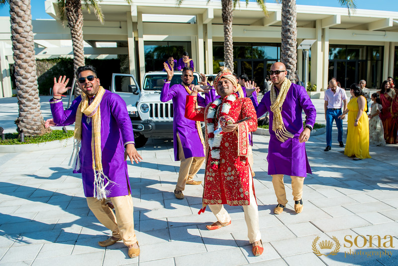 Groom Dancing at Baraat