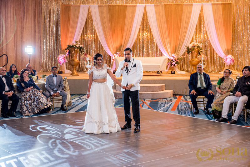 Couple Giving wedding speech