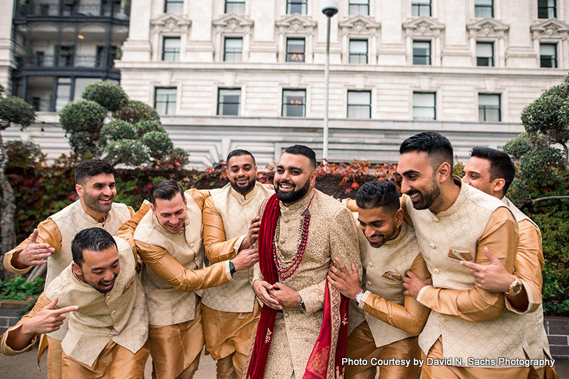 Funniest moment for groom and groomsmen