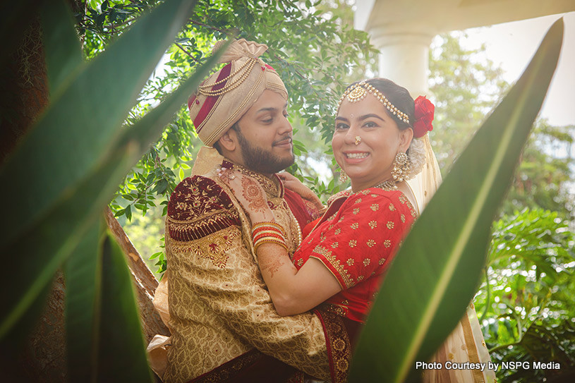 Wedding photoshoot in outdoor location