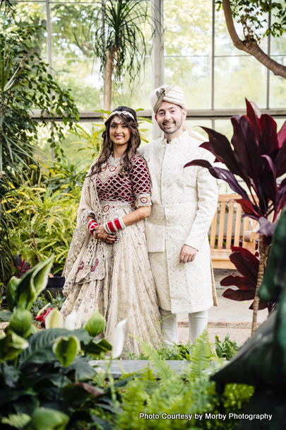 Indian Wedding Couple Outdoor Photoshoot