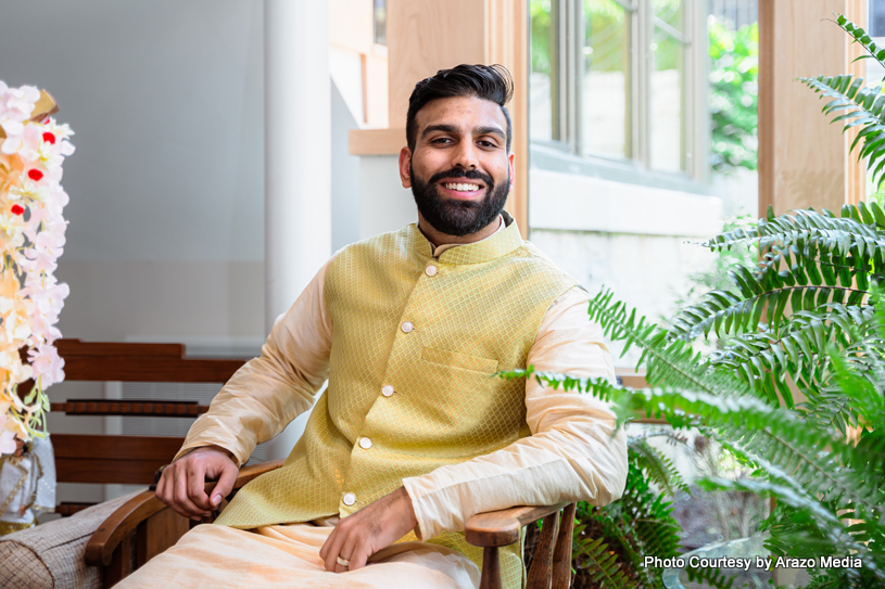 Handsome indian groom