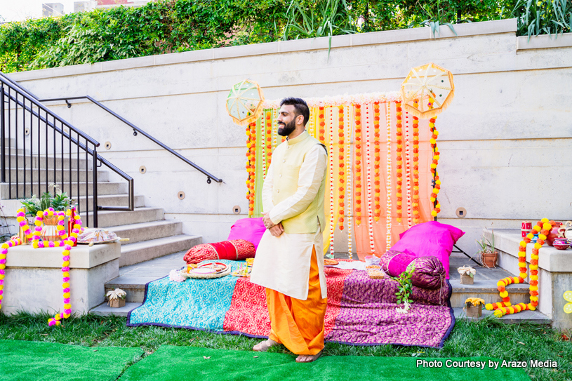 Handsome indian groom