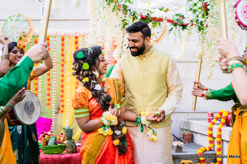 Indian wedding couple's Dance Performance