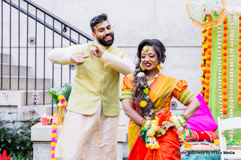 Indian wedding couple's first Dance Performance