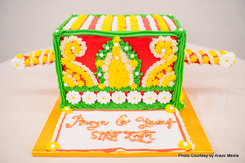 Indian wedding cake by Cake Man’s Bakery