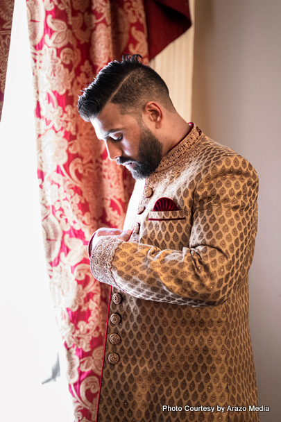 Handsome indian groom