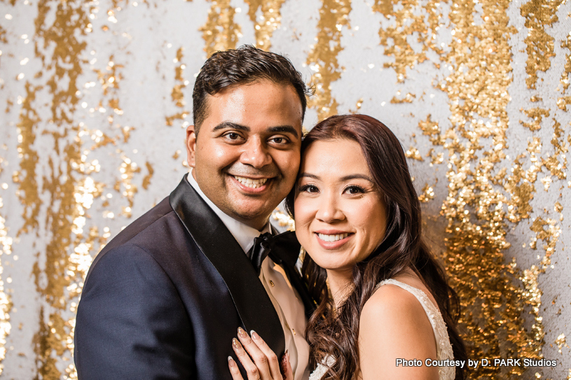 Indian Wedding Couple Posing for photoshoot