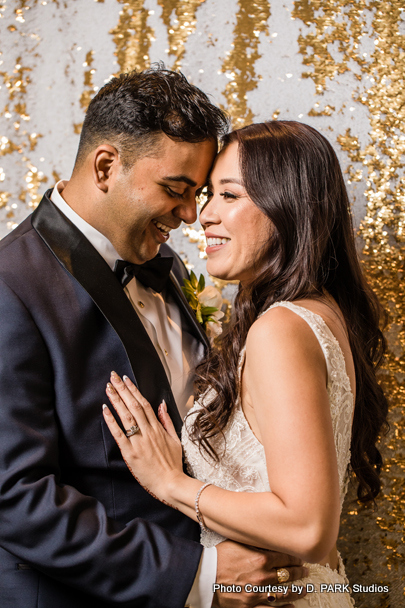 Romantic Photo Pose by Beautiful Indian Wedding Couples