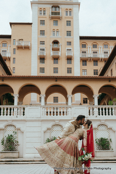 What a romantic moment for Indian Couple