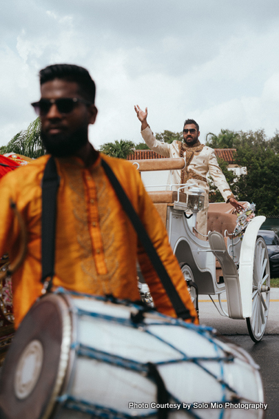 Grand entry of Indian Groom