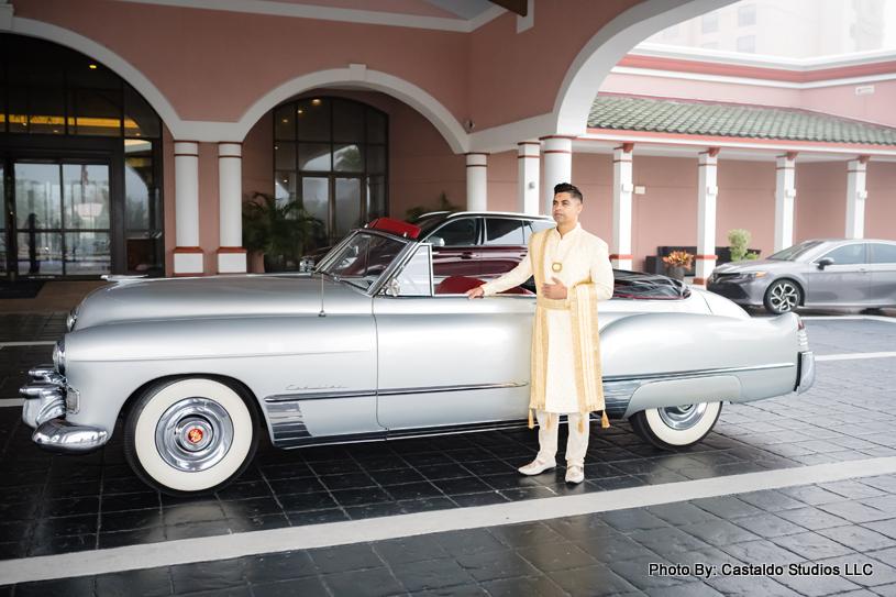 Indian groom ready for baraat 