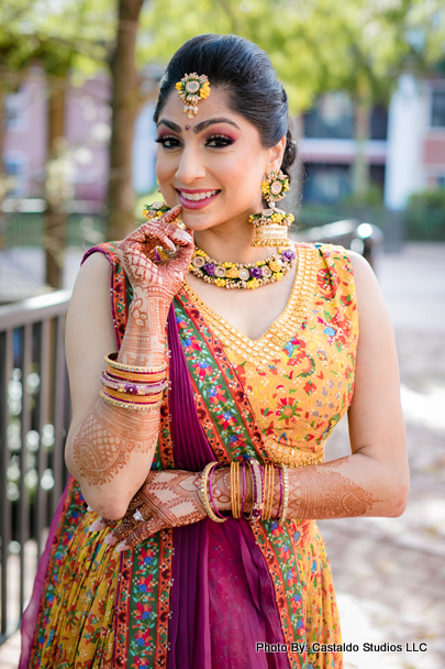 Indian Bride ready for Haldi ceremony