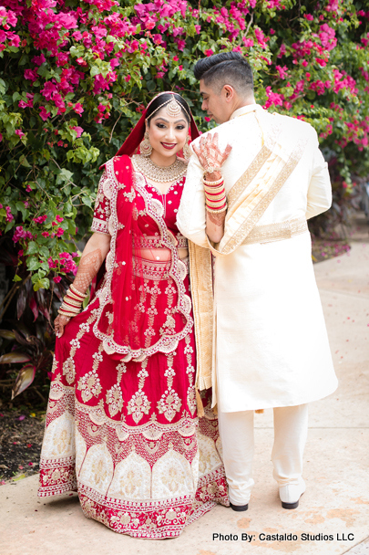 Indian couple first look capture