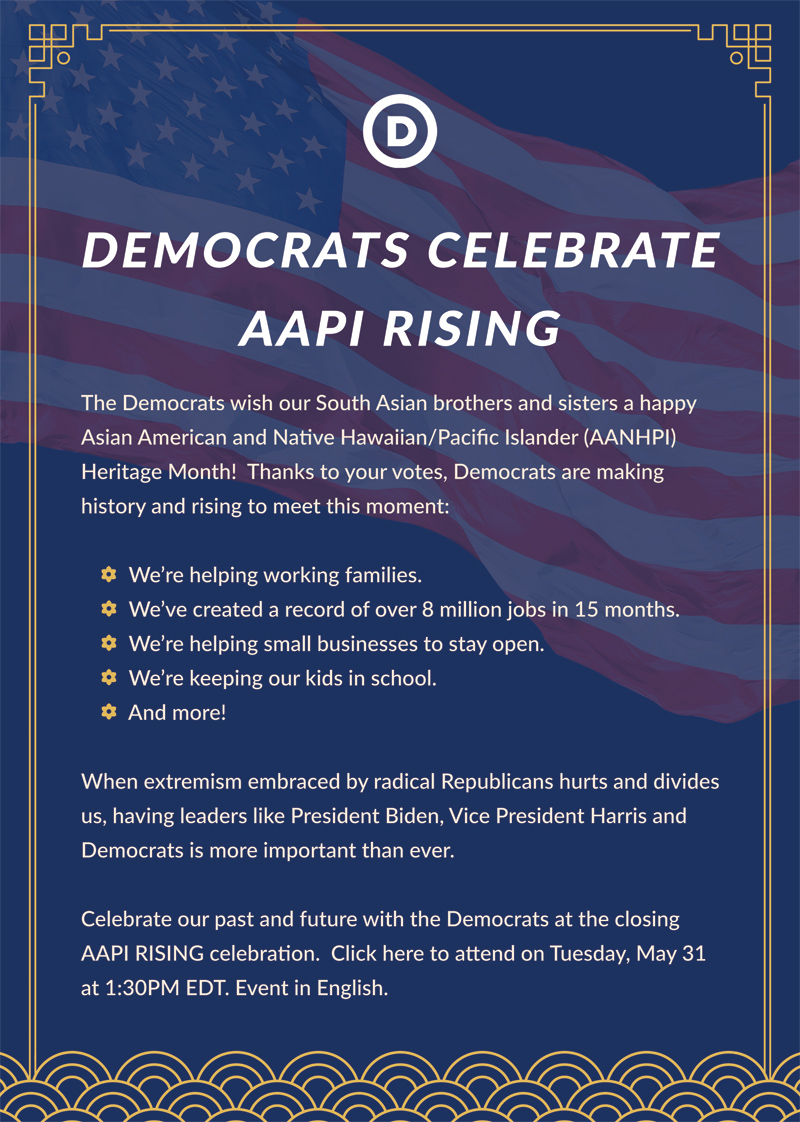 Democrats Celebrate AAPI RISING