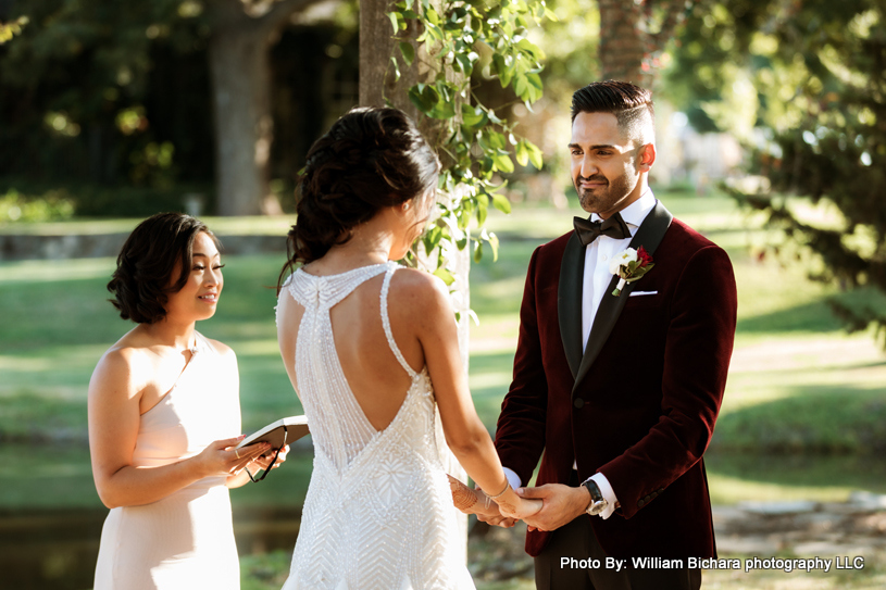 Shared joy and celebration as loved ones gather to witness their union