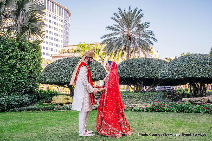 Romantic moment for love birds