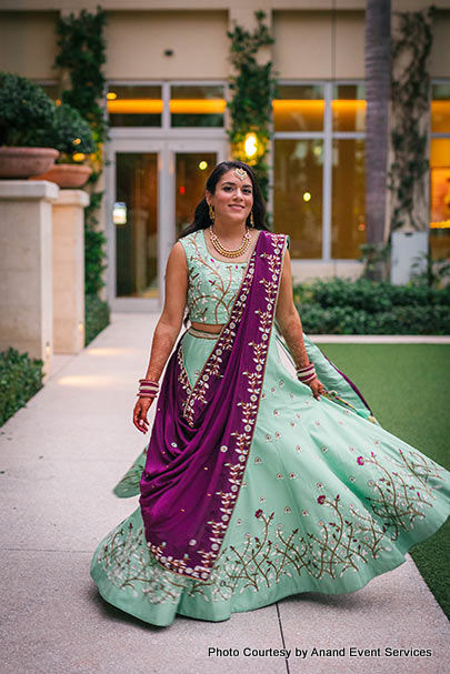 stunning Dark Pink Bridal Lehnga