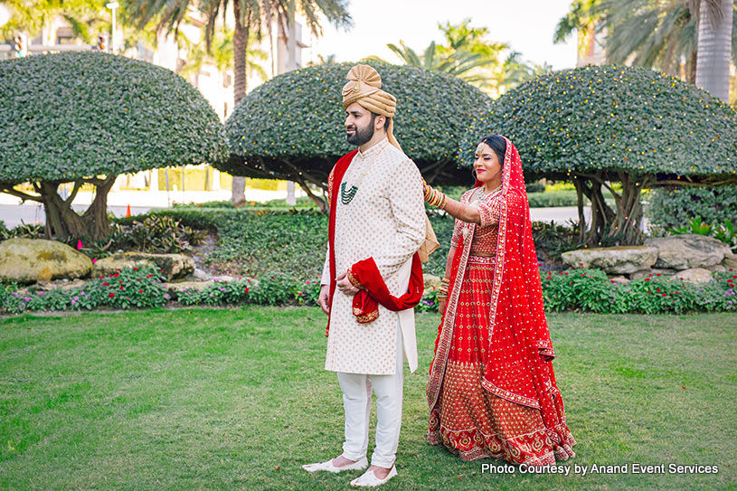 First look for Bride and Groom