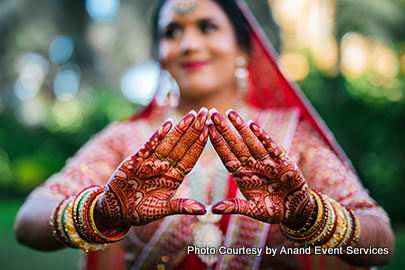 Beautiful Indian Bride's Mehndi Design