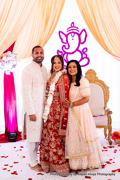 Bride with brother and sister in law Capture