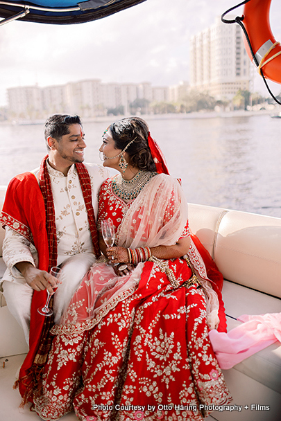 Indian Couple Having Tender Moment
